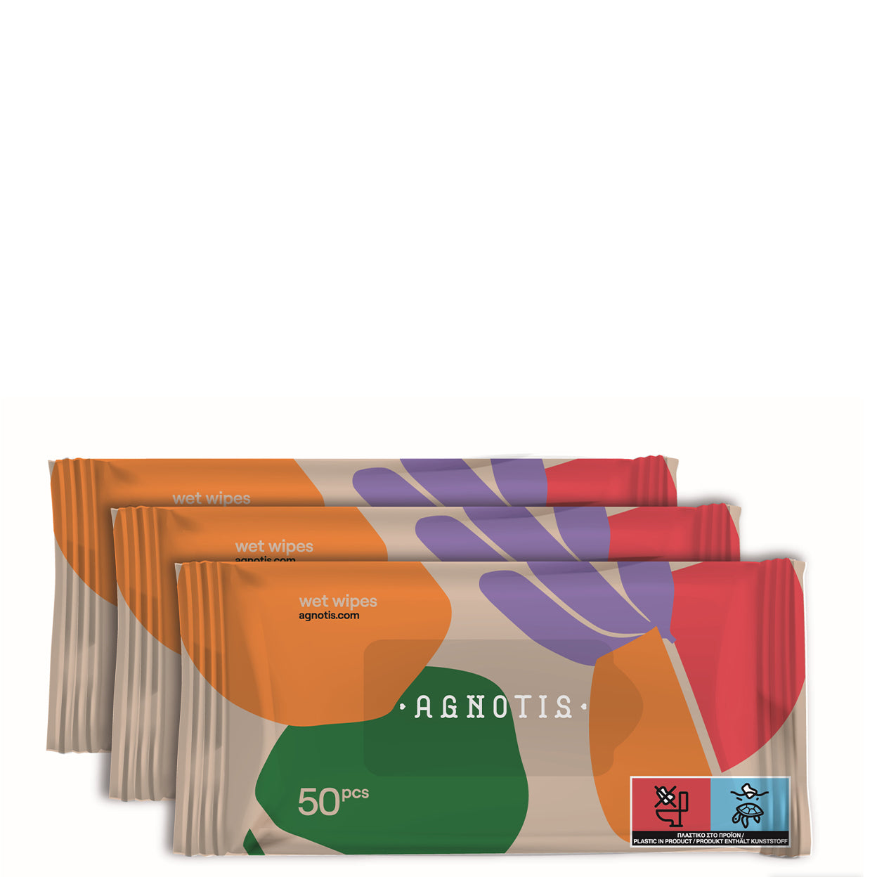 Agnotis Baby Wet Wipes Islak Havlu 50X3'lü 150 Yaprak
